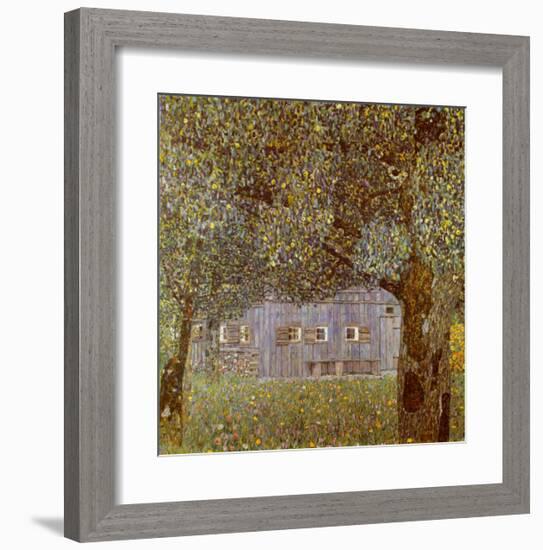 Oberosterreichisches Bauernhaus, 1911-12-Gustav Klimt-Framed Art Print