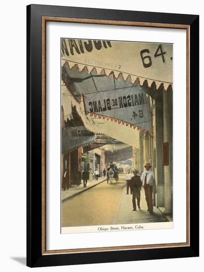 Obispo Street, Havana, Cuba-null-Framed Art Print