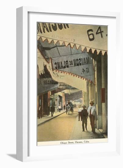 Obispo Street, Havana, Cuba-null-Framed Art Print