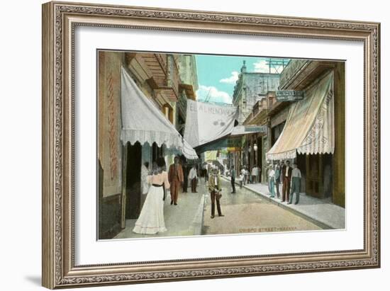 Obispo Street, Havana, Cuba-null-Framed Art Print