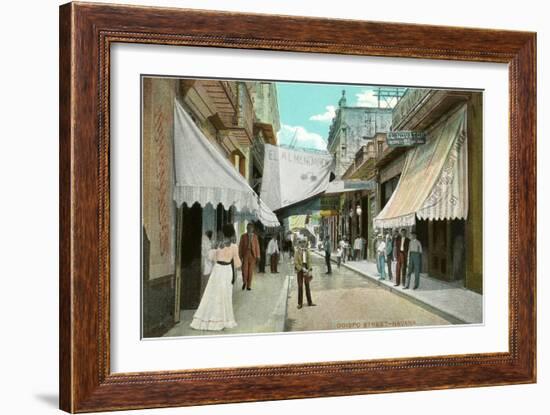 Obispo Street, Havana, Cuba-null-Framed Art Print