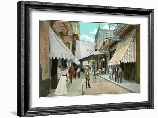 Obispo Street, Havana, Cuba-null-Framed Art Print