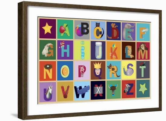 Object ABC-Ali Lynne-Framed Giclee Print