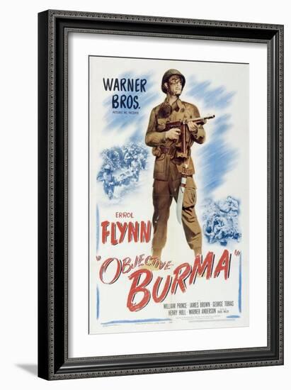 Objective, Burma!, 1945, Directed by Raoul Walsh-null-Framed Giclee Print