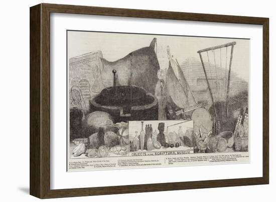 Objects in the Scriptural Museum-null-Framed Giclee Print