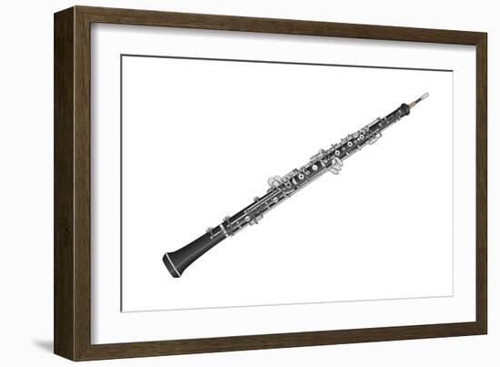 Oboe, Woodwind, Musical Instrument-Encyclopaedia Britannica-Framed Art Print