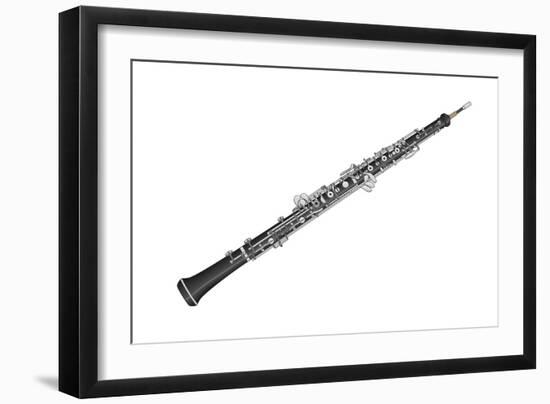 Oboe, Woodwind, Musical Instrument-Encyclopaedia Britannica-Framed Art Print