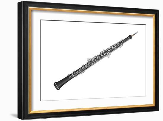 Oboe, Woodwind, Musical Instrument-Encyclopaedia Britannica-Framed Art Print