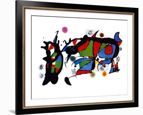 Obra de Joan Miro-Joan Miro-Framed Art Print