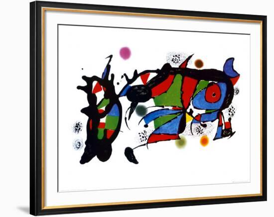 Obra de Joan Miro-Joan Miro-Framed Art Print