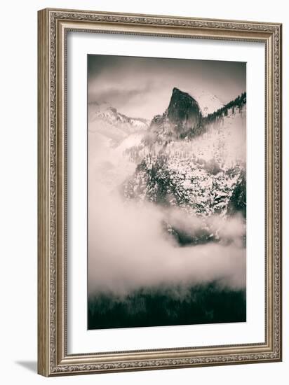 Obscure, Mid Winter Fog and Mood at Yosemite Valley-Vincent James-Framed Photographic Print