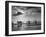 Observation Planes Sitting at Water's Edge at a US Navy Air Base-null-Framed Photographic Print