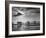 Observation Planes Sitting at Water's Edge at a US Navy Air Base-null-Framed Photographic Print