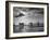 Observation Planes Sitting at Water's Edge at a US Navy Air Base-null-Framed Photographic Print