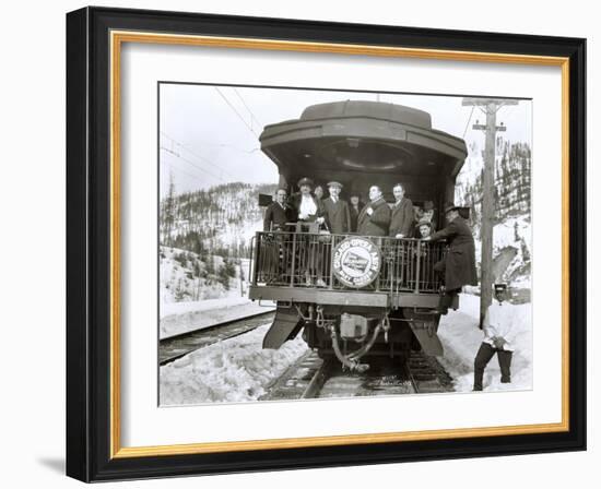 Observation Platform, Drexel, MT, 1922-Asahel Curtis-Framed Giclee Print