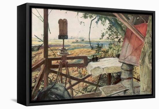 Observation Post of General Mangin, 18th July 1918, Villers-Cotterets, Aisne, France-Francois Flameng-Framed Premier Image Canvas