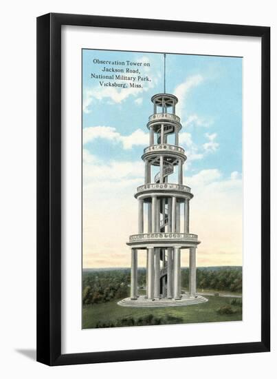 Observation Tower, Vicksburg-null-Framed Art Print