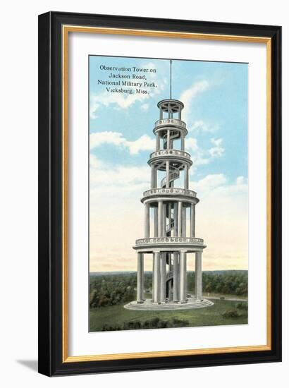 Observation Tower, Vicksburg-null-Framed Art Print