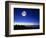 Observatories At Mauna Kea, Hawaii, with Full Moon-David Nunuk-Framed Premium Photographic Print