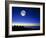 Observatories At Mauna Kea, Hawaii, with Full Moon-David Nunuk-Framed Photographic Print