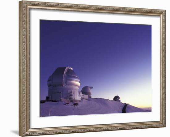 Observatories at Summit of Mauna Kea, Big Island, Hawaii, USA-Stuart Westmoreland-Framed Photographic Print