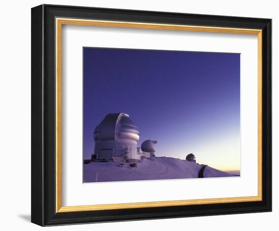 Observatories at Summit of Mauna Kea, Big Island, Hawaii, USA-Stuart Westmoreland-Framed Photographic Print