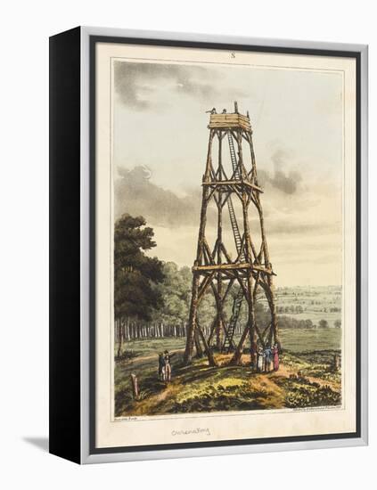 Observatory, from ‘An Historical Account of the Battle of Waterloo’, 1817 (Coloured Aquatint)-James Rouse-Framed Premier Image Canvas