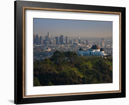 Observatory on a Hill Near Downtown, Griffith Park Observatory, Los Angeles, California, USA-null-Framed Photographic Print