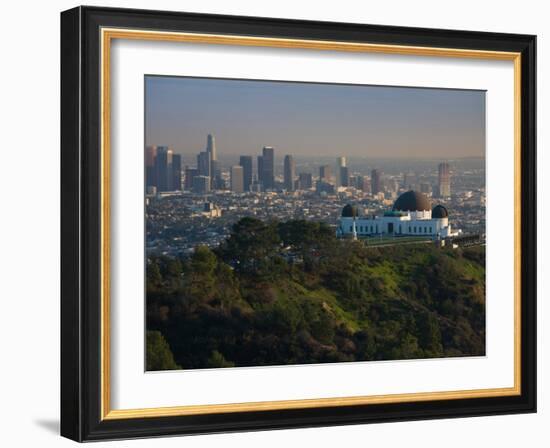 Observatory on a Hill Near Downtown, Griffith Park Observatory, Los Angeles, California, USA-null-Framed Photographic Print