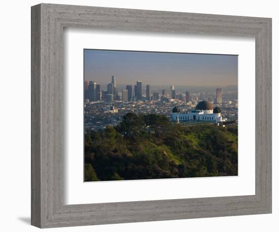 Observatory on a Hill Near Downtown, Griffith Park Observatory, Los Angeles, California, USA-null-Framed Photographic Print