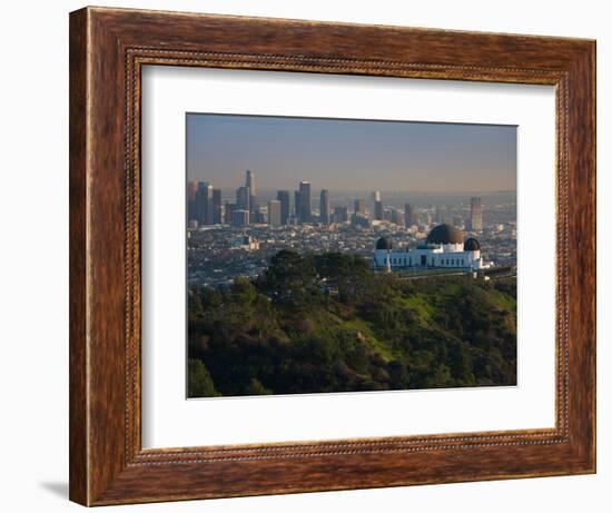 Observatory on a Hill Near Downtown, Griffith Park Observatory, Los Angeles, California, USA-null-Framed Photographic Print