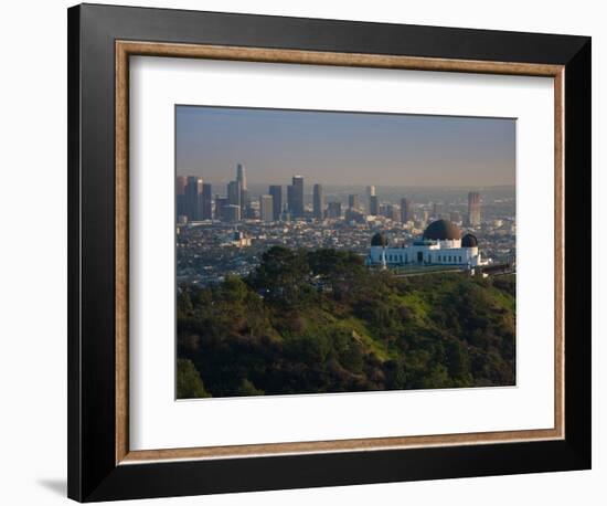 Observatory on a Hill Near Downtown, Griffith Park Observatory, Los Angeles, California, USA-null-Framed Photographic Print