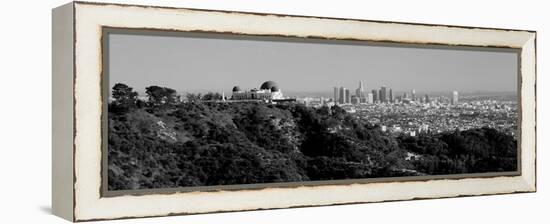 Observatory on a Hill with Cityscape in the Background, Griffith Park Observatory, Los Angeles-null-Framed Premier Image Canvas