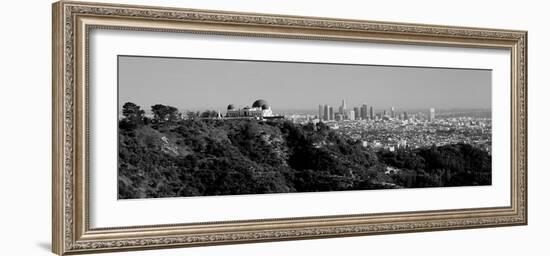 Observatory on a Hill with Cityscape in the Background, Griffith Park Observatory, Los Angeles-null-Framed Photographic Print