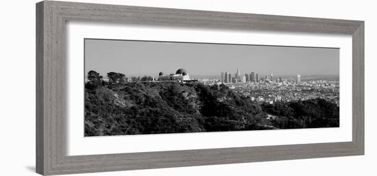 Observatory on a Hill with Cityscape in the Background, Griffith Park Observatory, Los Angeles-null-Framed Photographic Print