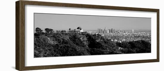 Observatory on a Hill with Cityscape in the Background, Griffith Park Observatory, Los Angeles-null-Framed Photographic Print