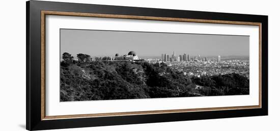 Observatory on a Hill with Cityscape in the Background, Griffith Park Observatory, Los Angeles-null-Framed Photographic Print