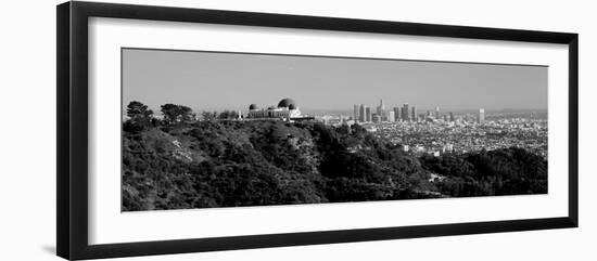 Observatory on a Hill with Cityscape in the Background, Griffith Park Observatory, Los Angeles-null-Framed Photographic Print