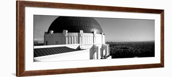 Observatory with Cityscape in the Background, Griffith Park Observatory, Los Angeles-null-Framed Photographic Print