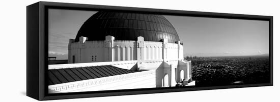 Observatory with Cityscape in the Background, Griffith Park Observatory, Los Angeles-null-Framed Premier Image Canvas