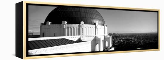 Observatory with Cityscape in the Background, Griffith Park Observatory, Los Angeles-null-Framed Premier Image Canvas