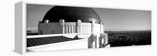 Observatory with Cityscape in the Background, Griffith Park Observatory, Los Angeles-null-Framed Premier Image Canvas