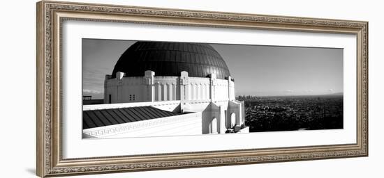 Observatory with Cityscape in the Background, Griffith Park Observatory, Los Angeles-null-Framed Photographic Print