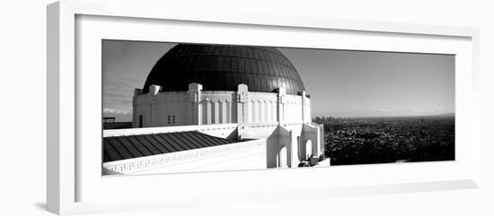 Observatory with Cityscape in the Background, Griffith Park Observatory, Los Angeles-null-Framed Photographic Print