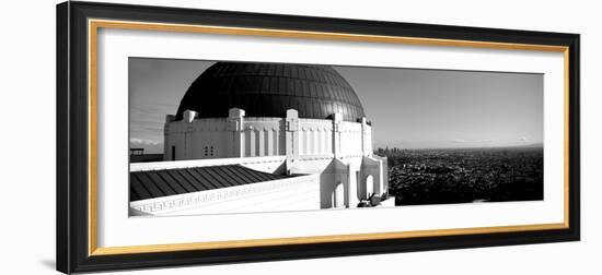 Observatory with Cityscape in the Background, Griffith Park Observatory, Los Angeles-null-Framed Photographic Print