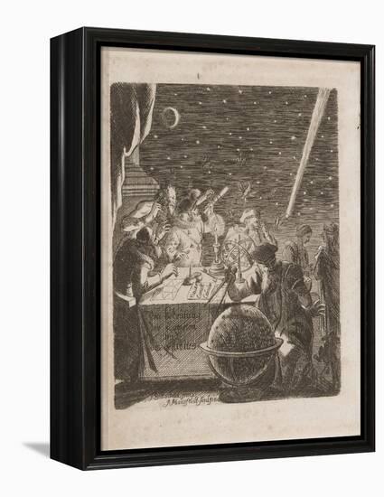 Observing the Heavens in the Age of Galileo, 1681-Pierre Petit-Framed Premier Image Canvas