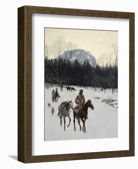 Obsidian Mountain in Yellowstone, 1895-Henry F. Farny-Framed Giclee Print