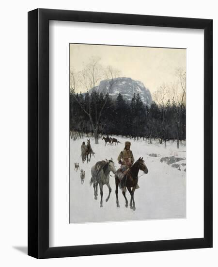 Obsidian Mountain in Yellowstone, 1895-Henry F. Farny-Framed Giclee Print