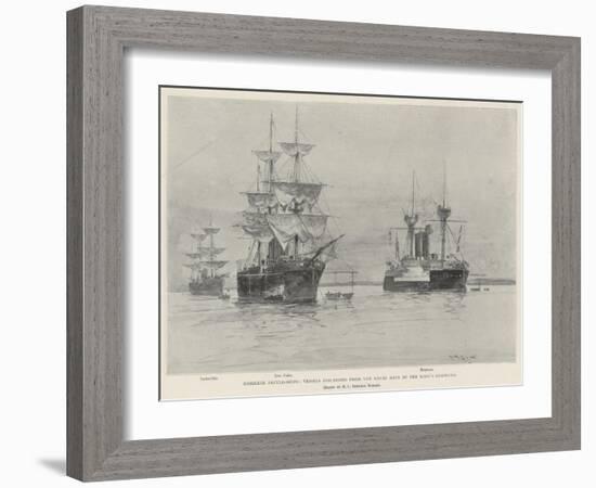 Obsolete Battle-Ships, Vessels Discarded from the Royal Navy by the King's Command-Henry Charles Seppings Wright-Framed Giclee Print