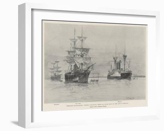 Obsolete Battle-Ships, Vessels Discarded from the Royal Navy by the King's Command-Henry Charles Seppings Wright-Framed Giclee Print